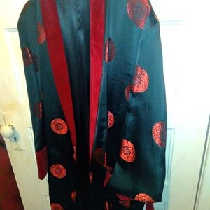 Vintage silk Smoking jacket,Never Worn